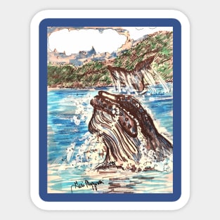 The Blue Whale Sticker